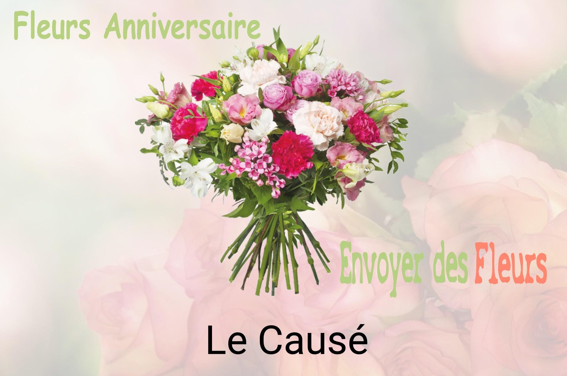 Bouquet de fleurs d’anniversaire livré à Le Causé