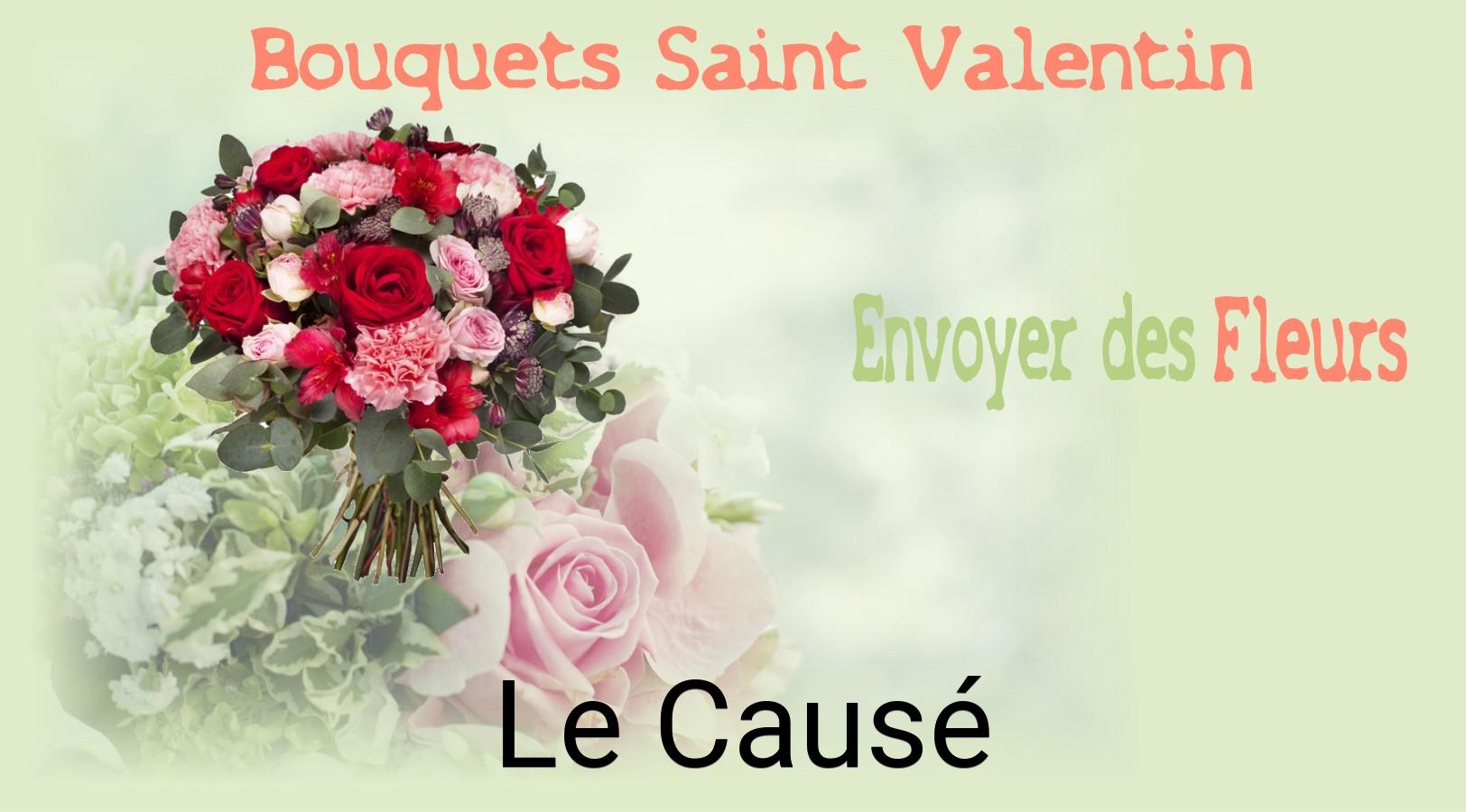 Roses de Saint-Valentin livrées à Le Causé